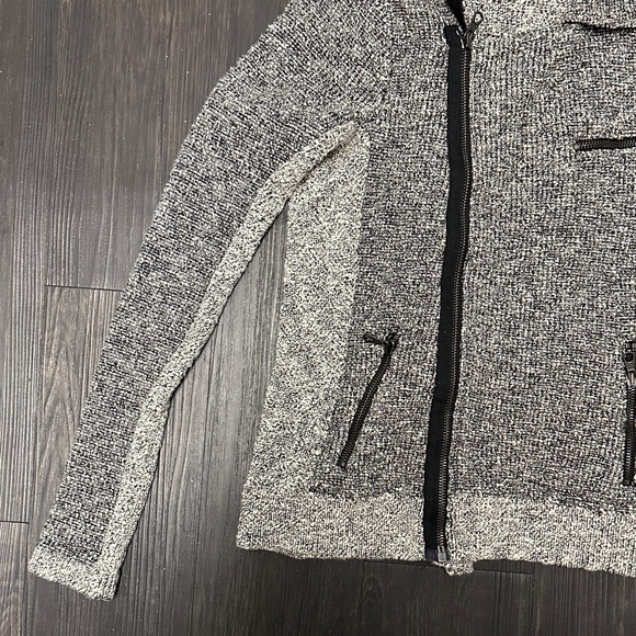 Rag & Bone Gray and Black Knit Jacket size small - Picture 4 of 5